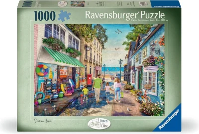 Puzzle Ravensburger 1000 dielikov Down the Lane č.3 - Ulička k moru
