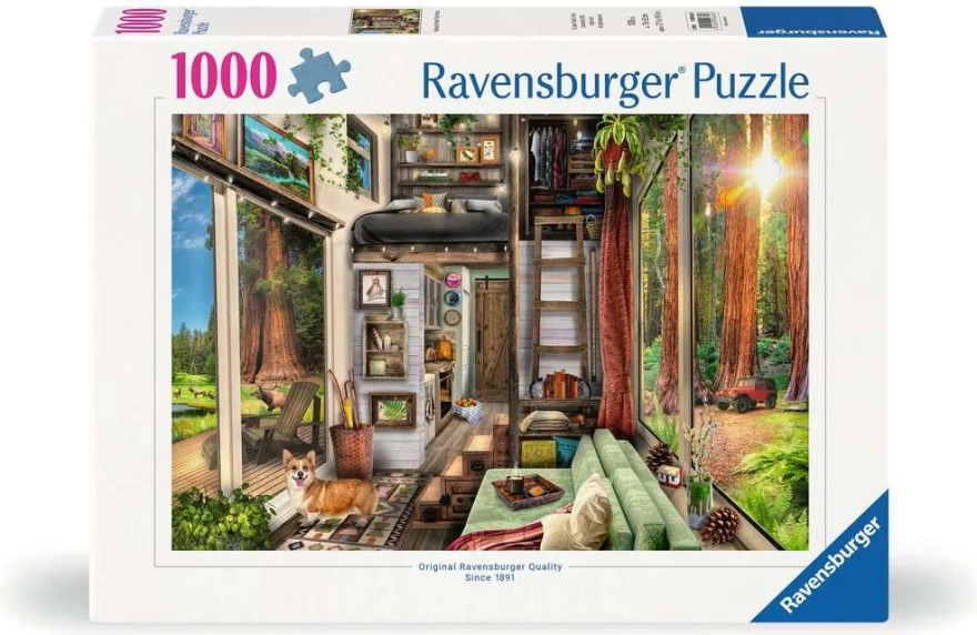 Puzzle Ravensburger 1000 dielikov Minidomček v Redwoode
