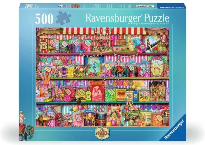Puzzle Ravensburger 500 dielikov Obchod s cukrovinkami