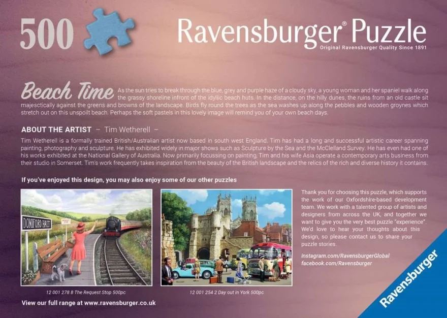 Puzzle Ravensburger 500 dielikov Čas na pláž