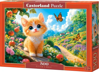 Puzzle Castorland 500 dielikov Prechádzka mačiatka