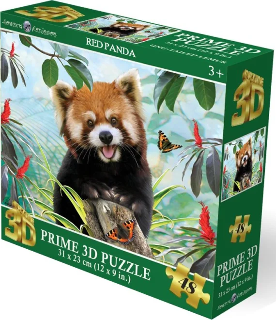 Puzzle s 3D efektom Prime3D 48 dielikov Červená panda