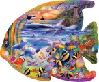 Drevené puzzle Prime3D 200 dielikov Rybka