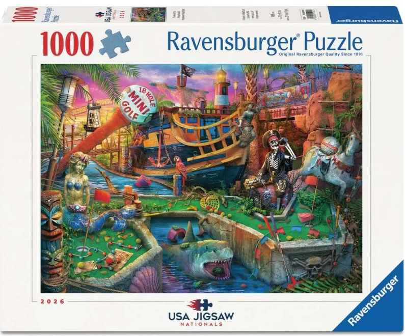 Puzzle Ravensburger 1000 dílků Pirátský minigolf