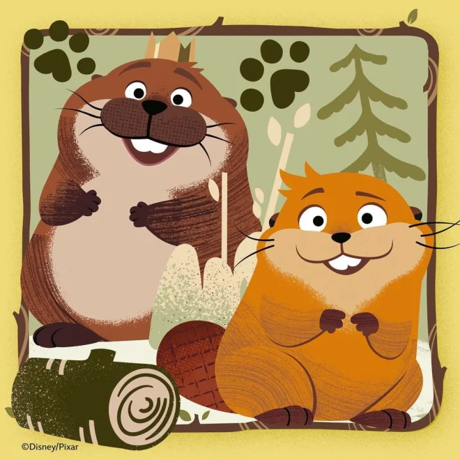 Detské puzzle Ravensburger 3x49 dielikov Na skok do divočiny