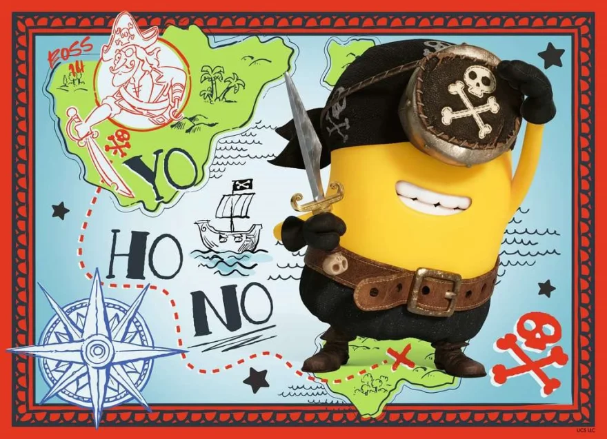 Súprava puzzle Ravensburger 4x100 dielikov Mimoni a monštrá 4v1