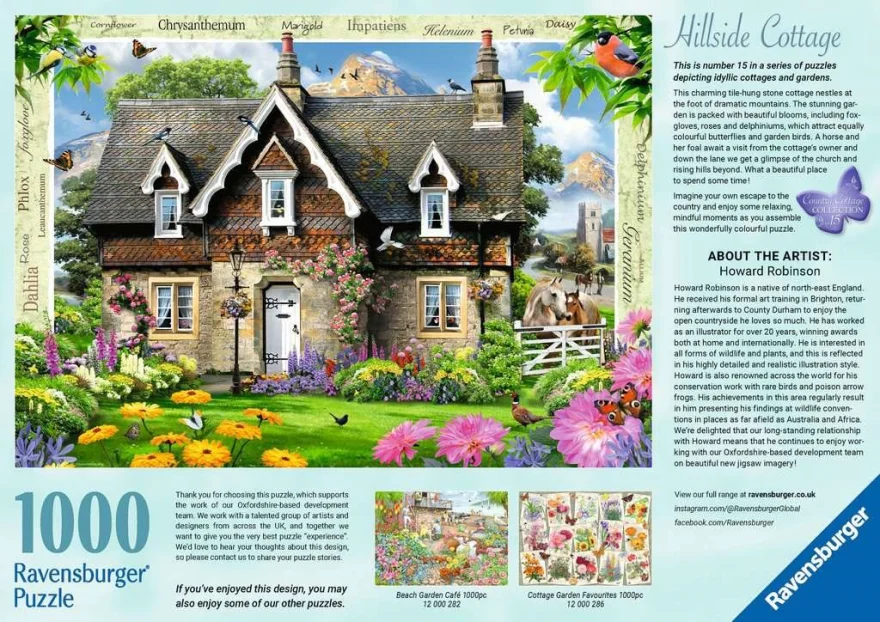 Puzzle Ravensburger 1000 dílků Chalupa na úpatí hor