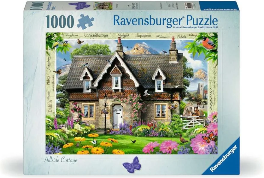 Puzzle Ravensburger 1000 dílků Chalupa na úpatí hor