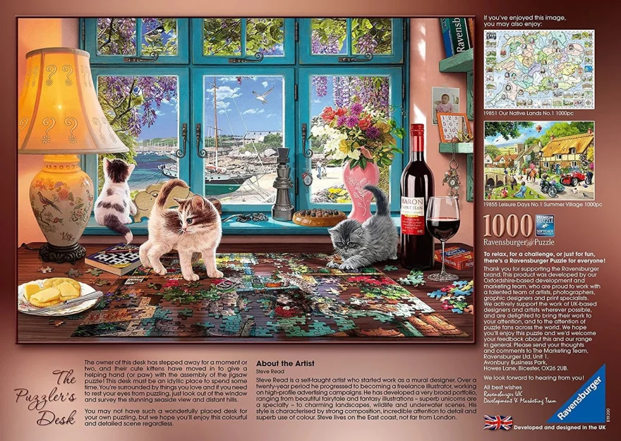 Puzzle Ravensburger 1000 dielikov Stôl pre puzzlistu
