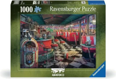 Puzzle Ravensburger 1000 dielikov Abandoned: Schátraná reštaurácia