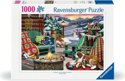 Puzzle Ravensburger 1000 dielikov Po celom dni na snehu