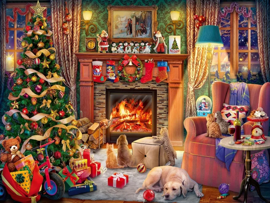 Puzzle Ravensburger 1500 dielikov Štedrý večer