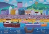 Puzzle Ravensburger 1000 dielikov Život v prístave
