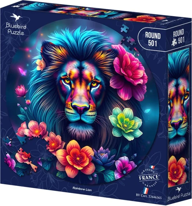 Okrúhle puzzle Bluebird 501 dielikov Dúhový lev