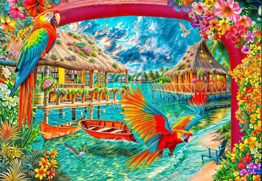 Puzzle Bluebird 1000 dielikov Raj na Zemi