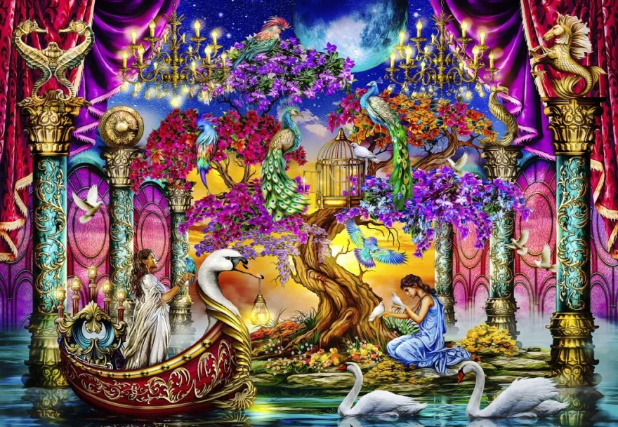 Puzzle Bluebird 1000 dielikov Labutí chrám