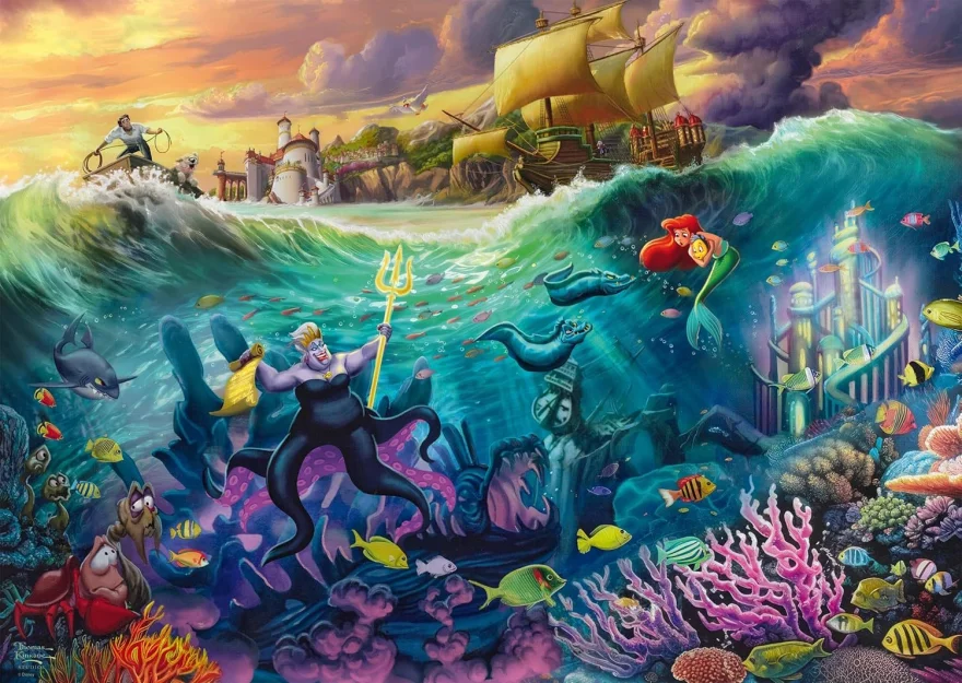 Puzzle Schmidt 1000 dielikov T. Kinkade - Disney: Ursula