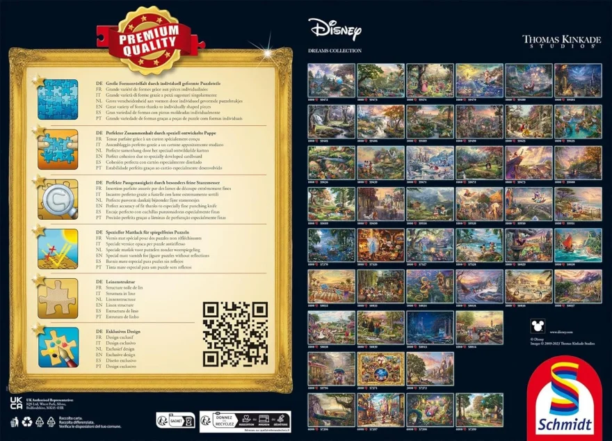 Puzzle Schmidt 1000 dielikov T. Kinkade - Disney: Ursula