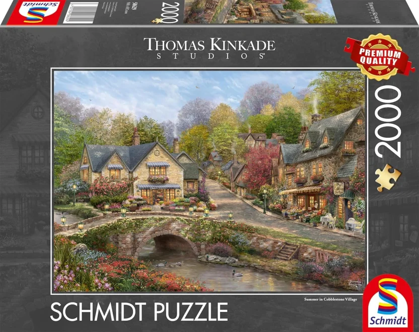 Puzzle Schmidt 2000 dielikov Leto v dláždenej dedinke