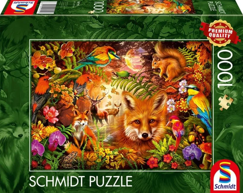 Puzzle Schmidt 1000 dielikov Kvety, srsť a perie