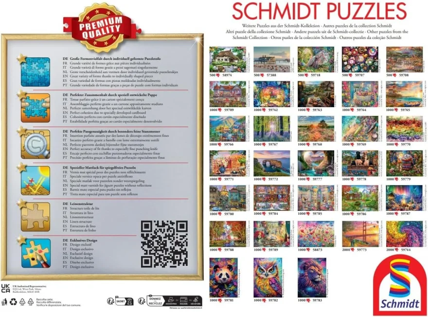 Puzzle Schmidt 1000 dielikov Kvety, srsť a perie