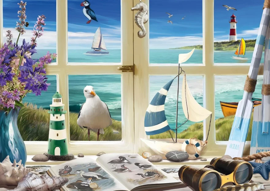 Puzzle Schmidt 1000 dielikov Pracovňa pri mori