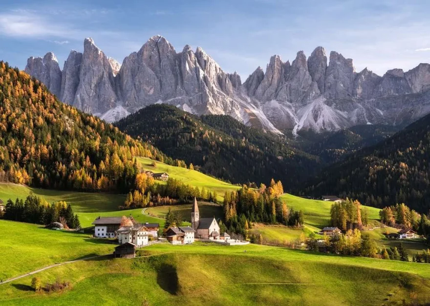 Puzzle Ravensburger 1000 dielikov Jesenné Dolomity