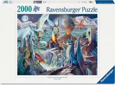 Puzzle Ravensburger 2000 dielikov Dračí strážcovia