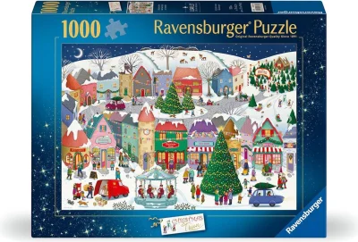 Puzzle Ravensburger 1000 dielikov Vianočné mesto