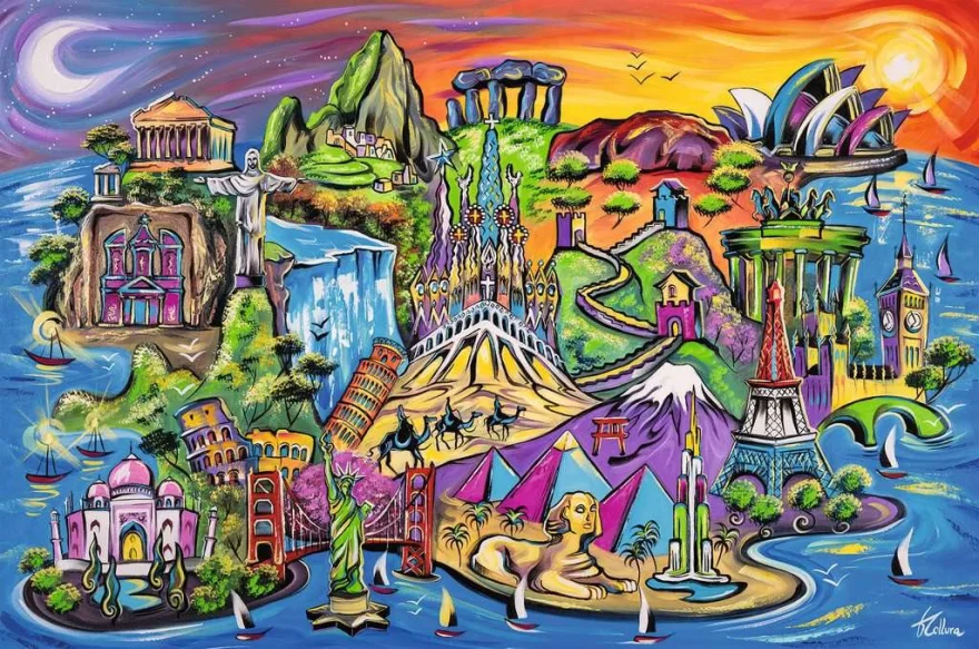 Puzzle Ravensburger 3000 dielikov Ostrov pamiatok