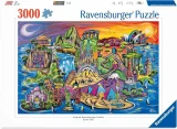Puzzle Ravensburger 3000 dielikov Ostrov pamiatok