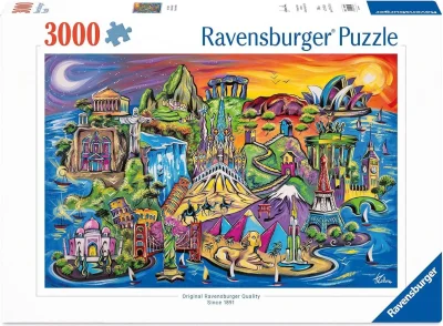 Puzzle Ravensburger 3000 dielikov Ostrov pamiatok
