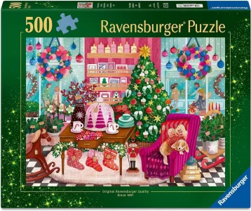 Puzzle Ravensburger 500 dielikov Vianočný obchod