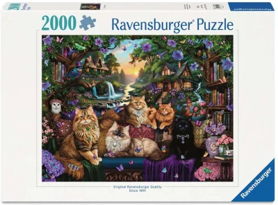 Puzzle Ravensburger 2000 dielikov Mačacia chalúpka