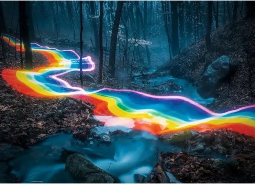 Puzzle Heye 1000 dielikov Magic Forests: Dúhová cesta