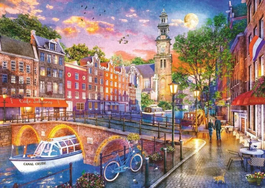 Puzzle Ravensburger 1000 dielikov Amsterdam