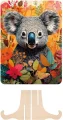Drevené puzzle Moxy so stojanom Koala 117 dielikov