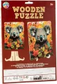 Drevené puzzle Moxy so stojanom Koala 117 dielikov