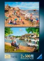 Puzzle Ravensburger 2x500 dielikov 