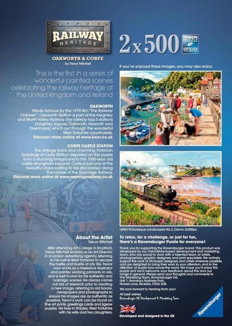Puzzle Ravensburger 2x500 dielikov 