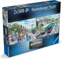 Puzzle Ravensburger 2x500 dielikov 
