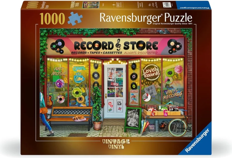 Puzzle Ravensburger 1000 dielikov Retro vinyly