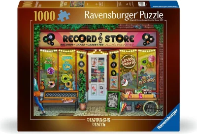 Puzzle Ravensburger 1000 dielikov Retro vinyly