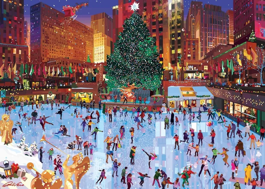 Puzzle Ravensburger 1000 dielikov Radosť v Rockefellerovom centre