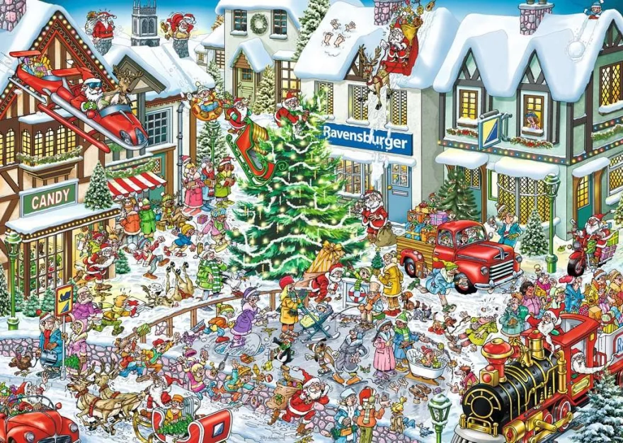Puzzle Ravensburger 1000 dielikov Ray's Comic – Vianoce