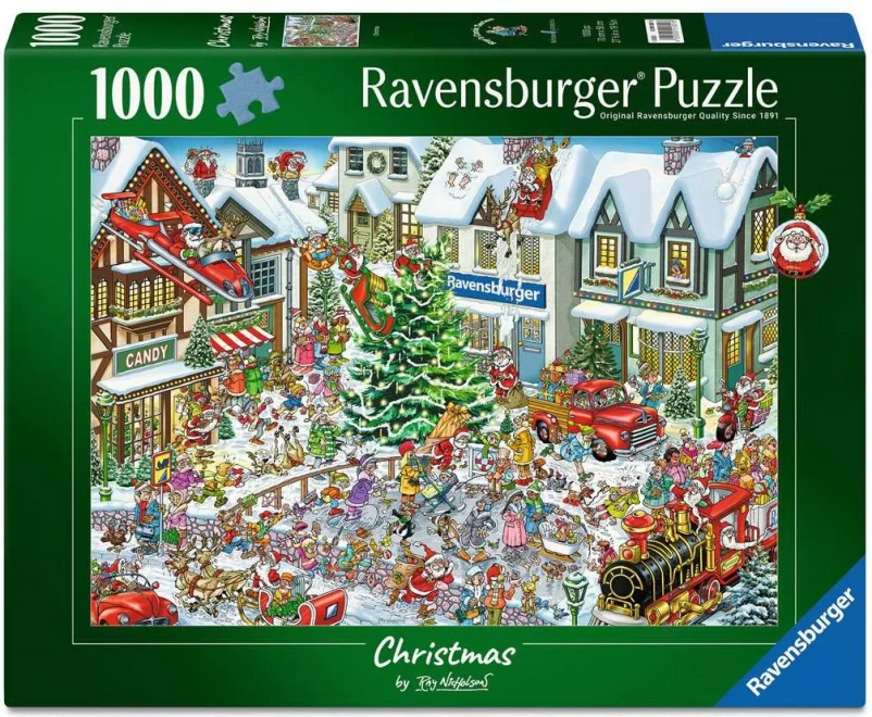 Puzzle Ravensburger 1000 dielikov Ray's Comic – Vianoce