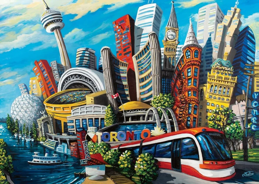 Puzzle Ravensburger 1000 dielikov Kanada: Toronto
