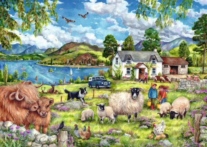Puzzle Ravensburger 1000 dielikov Život na statku