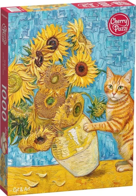 Puzzle Cherry Pazzi 1000 dielikov Mačka a umenie