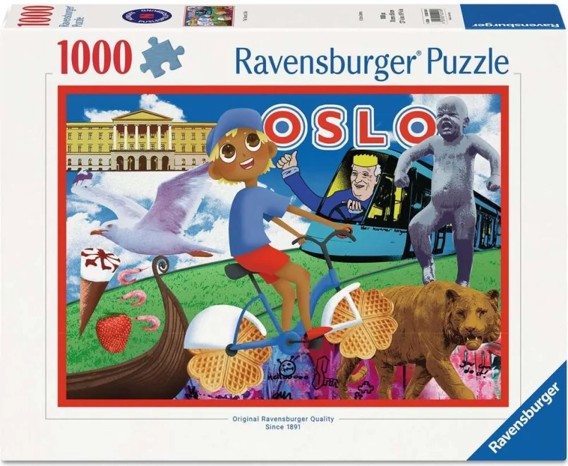 Puzzle Ravensburger 1000 dielikov Turista, Oslo